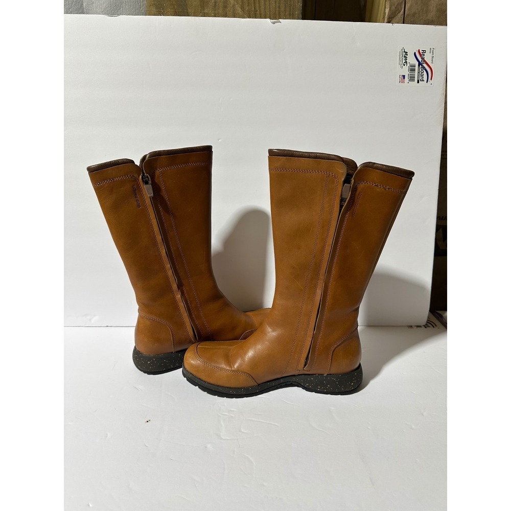 Teva Capistrano Cigar Waterproof Leather Side Zip Boots Womens Size 6.5 Brown - Picture 6 of 13